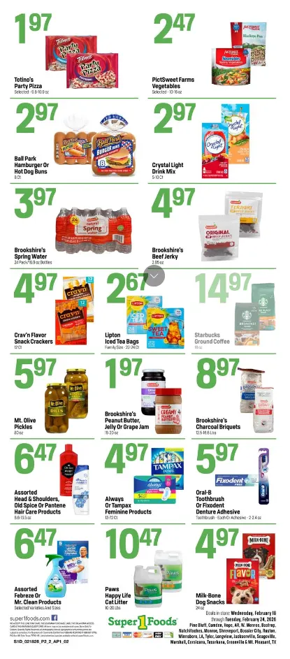 Weekly ad Super 1 Foods Sales from February 18 to February 24 2026 - Page 2