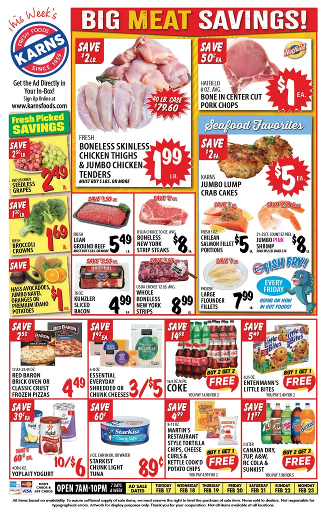 Weekly ad Karns Quality Foods Sales from February 17 to February 23 2026 - Page 