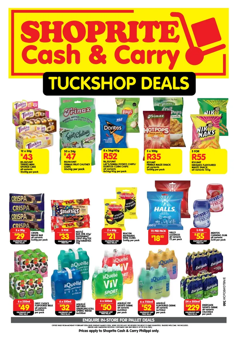 Shoprite Sales from 9 February to 8 March 2026 - Catalogue Page 