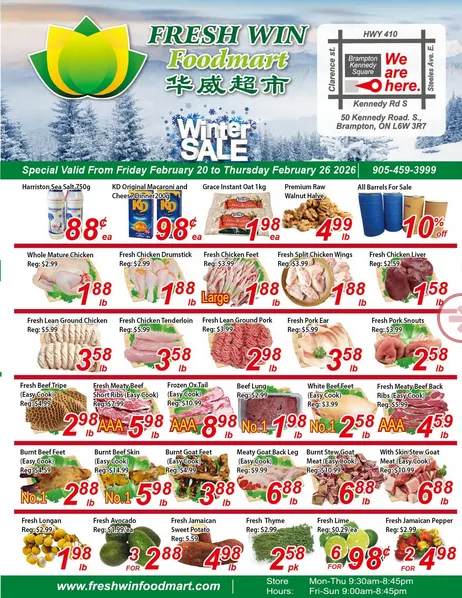 Fresh Win Foodmart Sales from February 20 to February 26 2026 - flyer page 1
