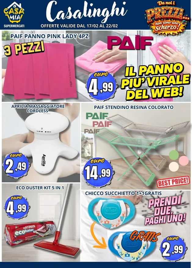 Volantini A Casa Mia da 17 febbraio a 22 febbraio di 2026 - Pagina del volantino