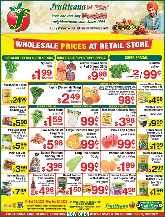  Fruiticana Sales from February 20 to February 25 2026 - flyer page 1