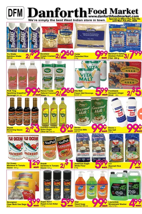  Danforth Food Market Sales from February 19 to February 25 2026 - flyer page 1