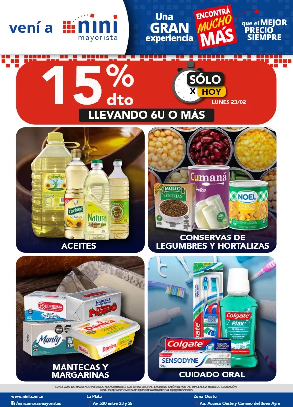 Ofertas de Ofertas  Nini Mayorista 23 de febrero al 1 de marzo 2026 - Página 1 del catálogo