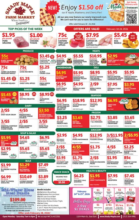 Weekly ad Shady Maple Sales from February 18 to February 24 2026 - Page 1