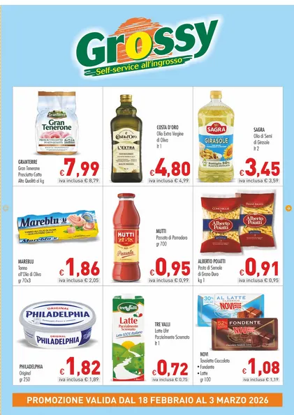 Cash & Carry Grossy Volantino da 18 febbraio a 3 marzo di 2026 - Pagina del volantino 1