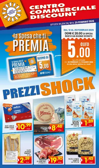  Volantini Centro Commerciale Discount da 12 febbraio a 25 febbraio di 2026 - Pagina del volantino 1