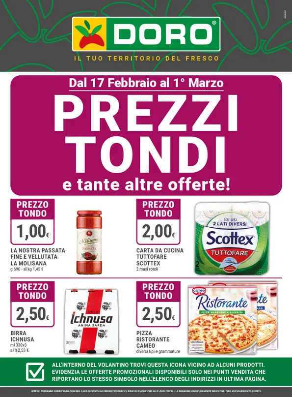 Volantini Doro Supermercati da 24 febbraio a 1 marzo di 2026 - Pagina del volantino 1