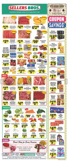 Weekly ad Sellers Bros Sales from February 25 to March 3 2026 - Page 1