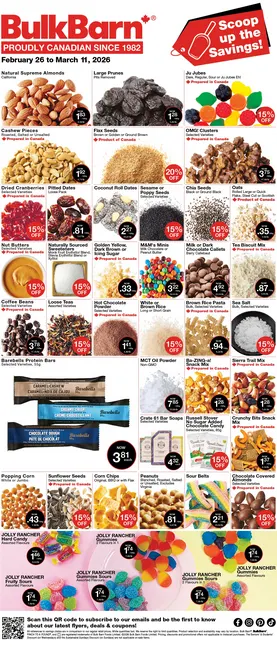 Bulk Barn Sales from February 26 to March 11 2026 - flyer page 1