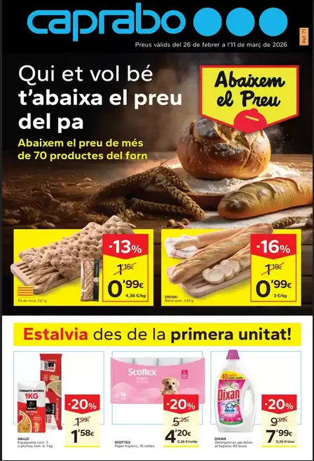 Catálogo de Caprabo Ofertas 26 de febrero al 11 de marzo 2026 - Página 1