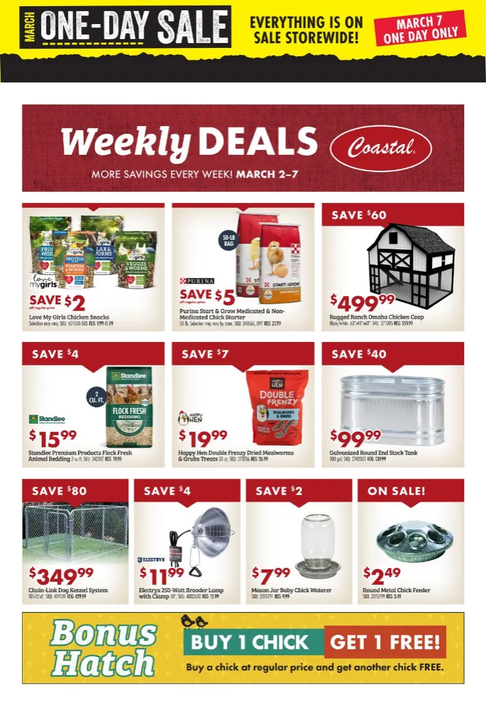 Weekly ad Coastal Farm & Ranch Sales from March 2 to March 7 2026 - Page 1