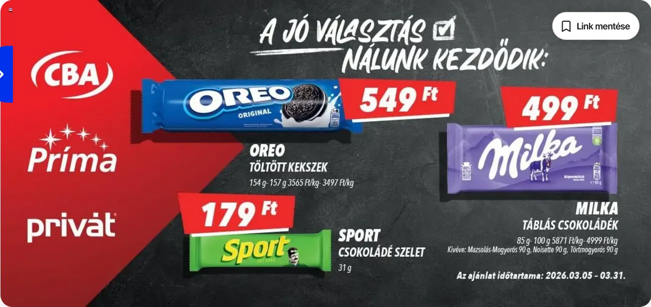 Katalógus CBA legfrissebb ajánlatai március 5.-tól március 31.-ig 2026. - Oldal 1