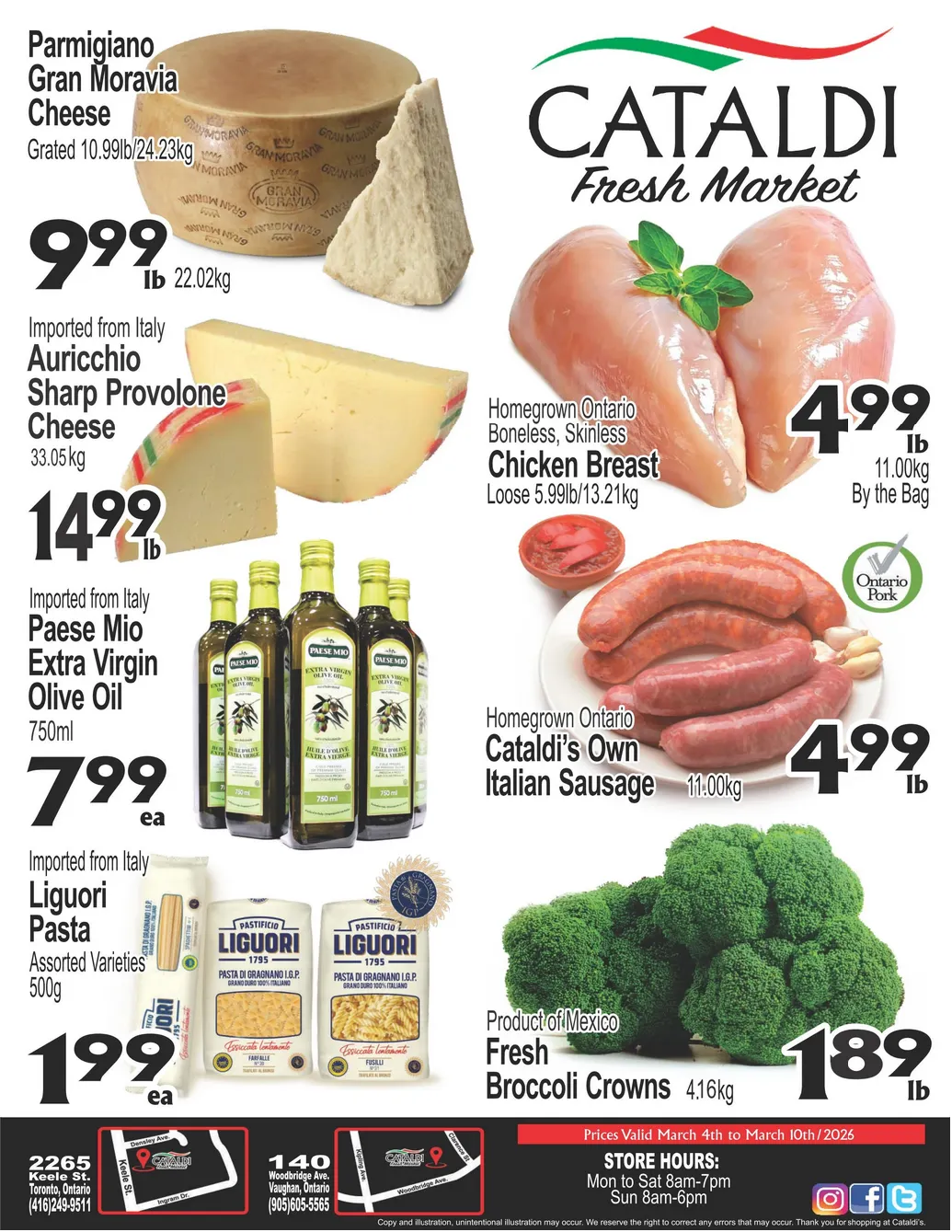 Cataldi Fresh Market Sales from March 4 to March 10 2026 - flyer page