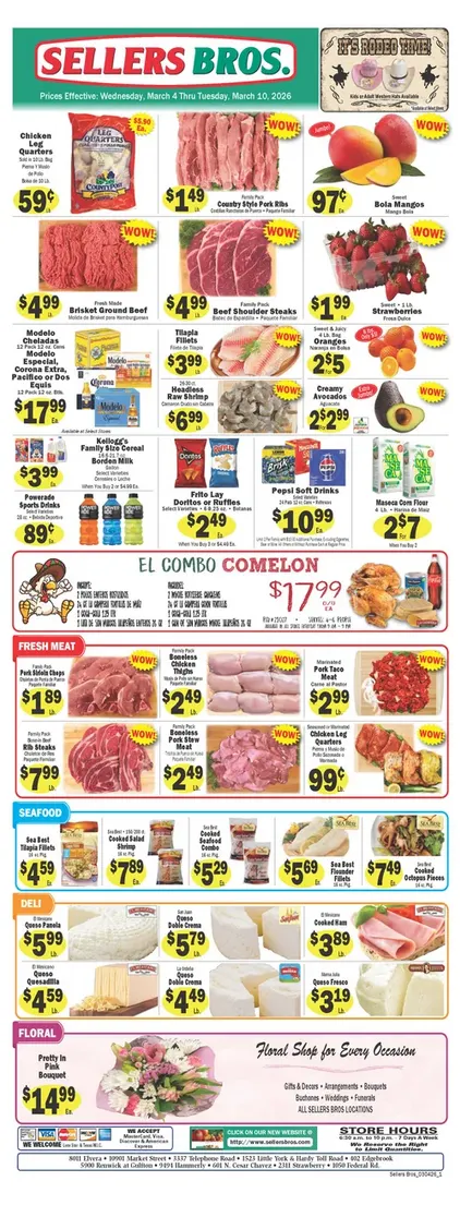 Weekly ad Sellers Bros Sales from March 4 to March 10 2026 - Page 1