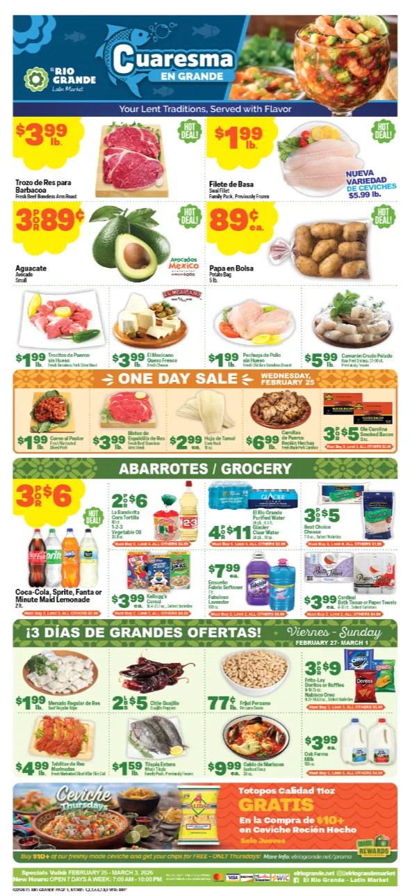 Weekly ad El Rio Grande Sales from March 4 to March 10 2026 - Page 1