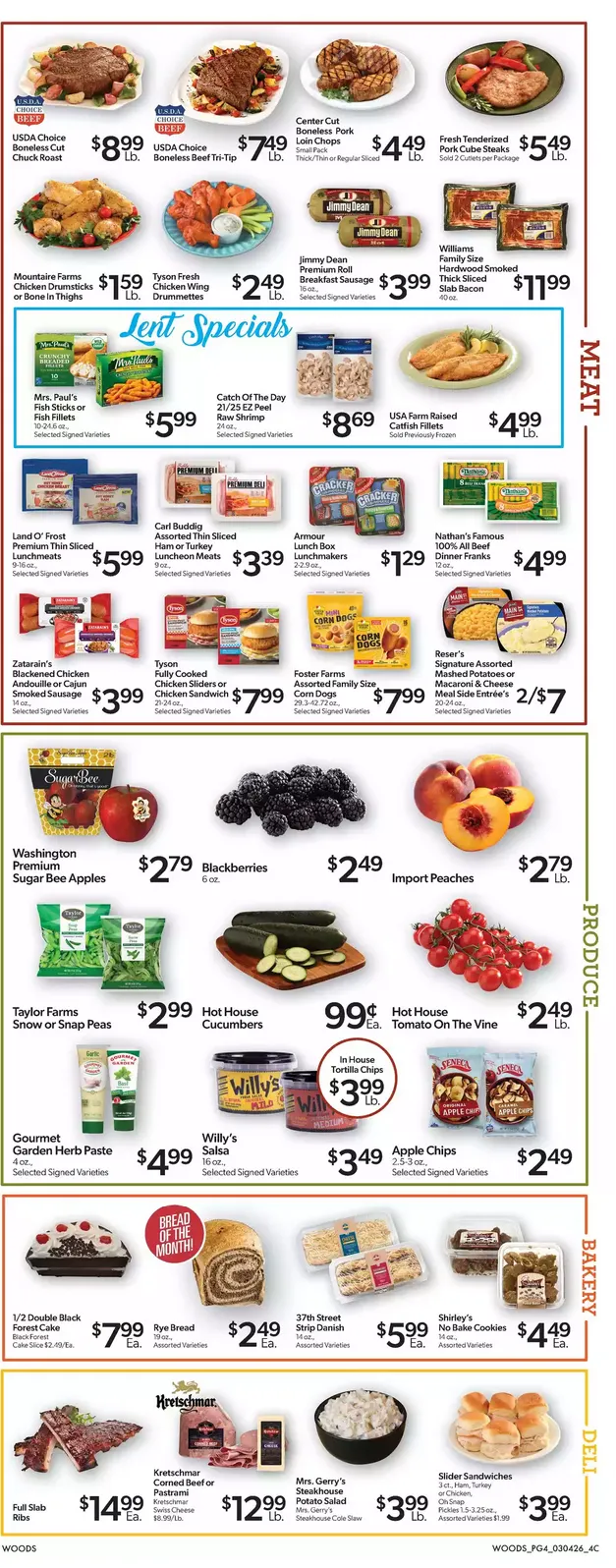 Weekly ad Woods Supermarket from March 4 to March 10 2026 - Page 4