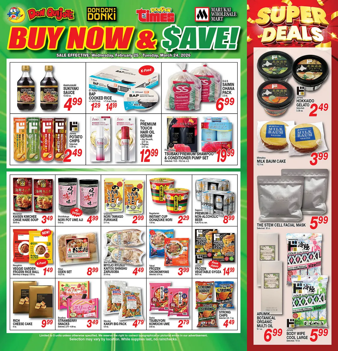 Weekly ad Don Quijote Hawaii Sales from March 4 to March 10 2026 - Page 1