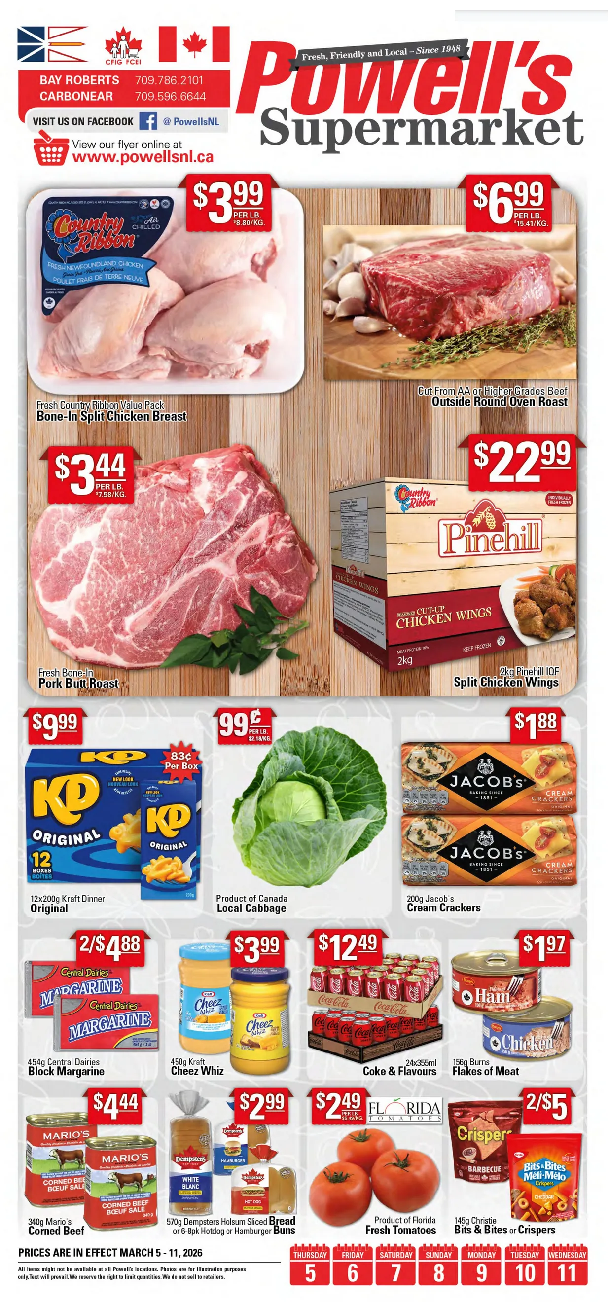 Powell's Supermarket  Sales from March 5 to March 11 2026 - flyer page 