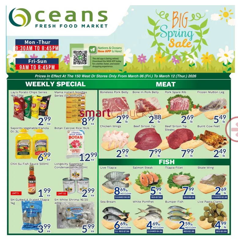 Oceans Sales from March 6 to March 12 2026 - flyer page 1