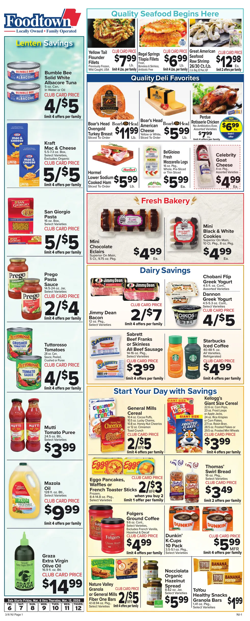 Weekly ad Foodtown Sales from March 6 to March 12 2026 - Page 1