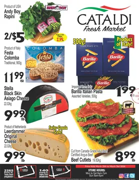 Cataldi Fresh Market Sales from March 25 to March 31 2026 - flyer page 1