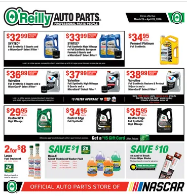 Weekly ad O'Reilly Auto Parts Sales from March 25 to March 28 2026 - Page 1
