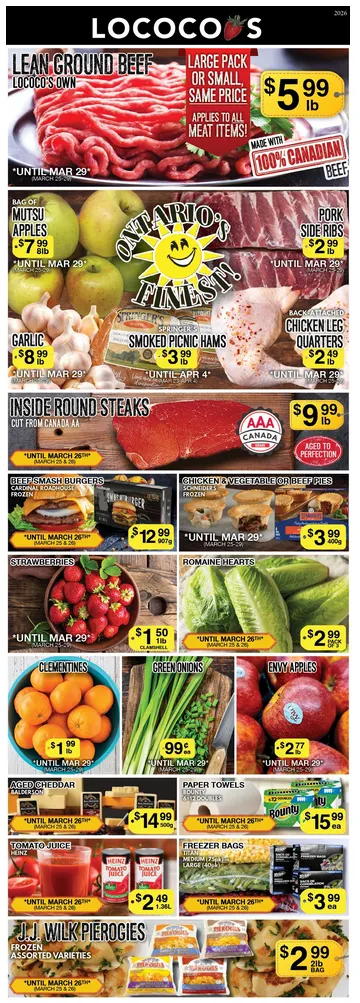 Lococo’s Sales from March 25 to March 29 2026 - flyer page 1