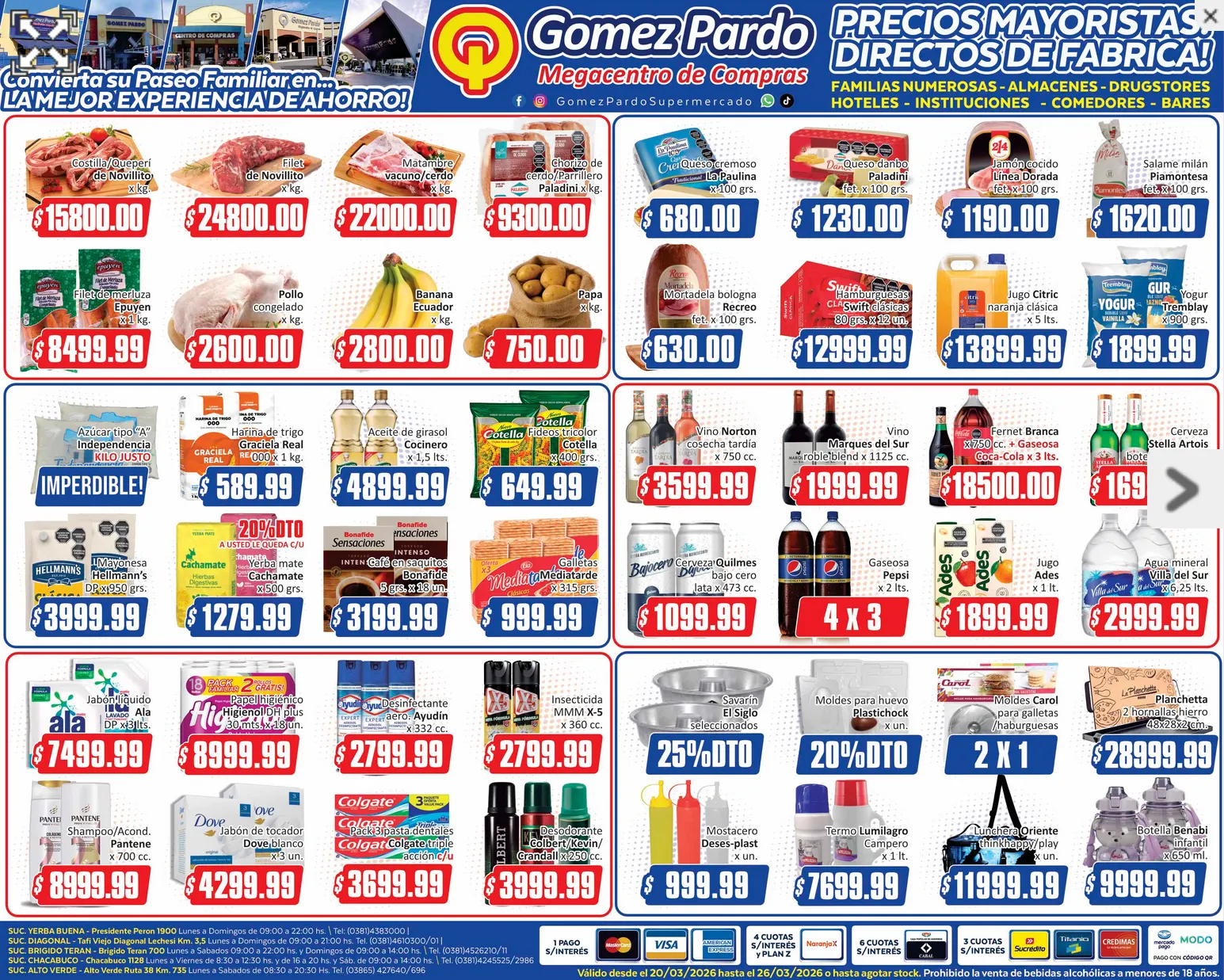 Ofertas de Ofertas Gomez Pardo 20 de marzo al 26 de marzo 2026 - Página 1 del catálogo