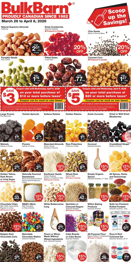 Bulk Barn Sales from March 26 to April 8 2026 - flyer page 1