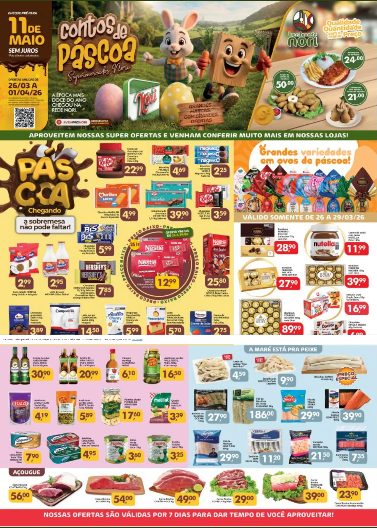 Encarte de Folhetos Supermercados Nori  27 de março até 4 de abril 2026 - Pagina 