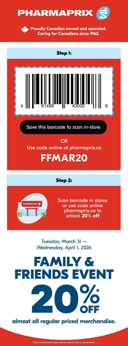 Pharmaprix Sales from March 31 to April 1 2026 - flyer page 1