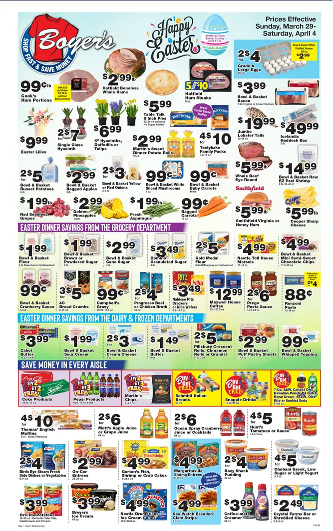 Weekly ad Boyer's Food Market Sales from March 25 to April 4 2026 - Page 1