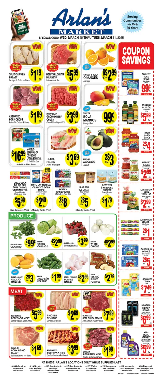 Weekly ad Arlan's Market Sales from March 25 to March 31 2026 - Page 1
