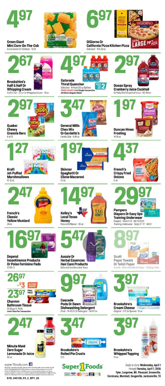 Weekly ad  Super 1 Foods Sales from April 1 to April 7 2026 - Page 2