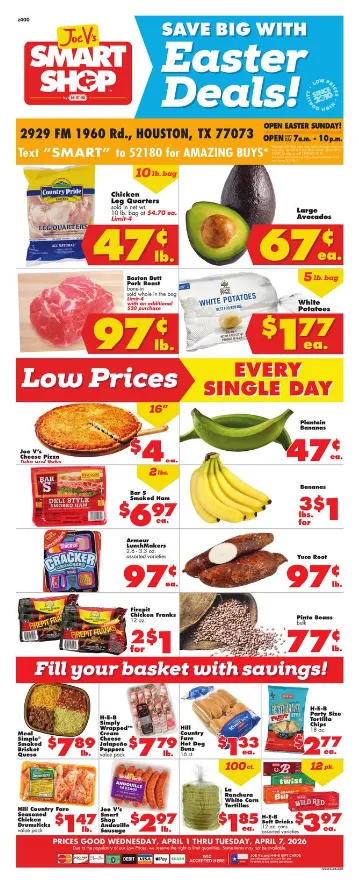 Weekly ad Joe V's Smart Shop  Sales from April 1 to April 7 2026 - Page 