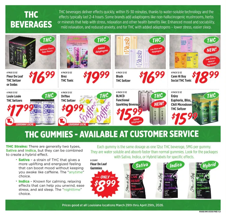 Weekly promotion Rouses Markets Sales spanning from March 29 to April 29 2026 - Page 4 for Catalogue 365