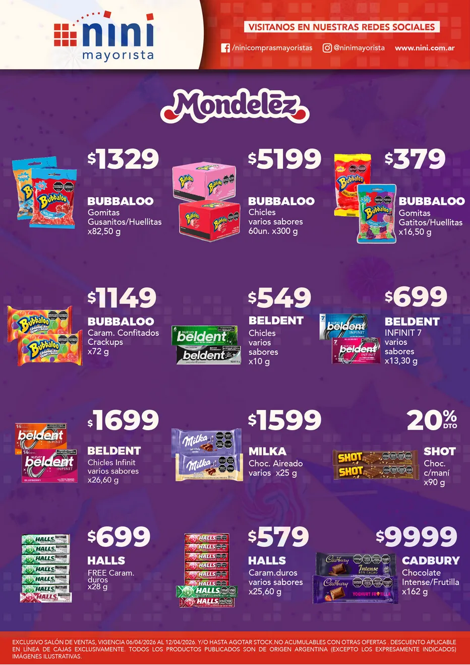 Ofertas de Nini Mayorista Ofertas 6 de abril al 12 de abril 2026 - Página 1 del catálogo