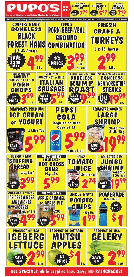 Pupo's Food Market Sales from April 2 to April 8 2026 - flyer page 1
