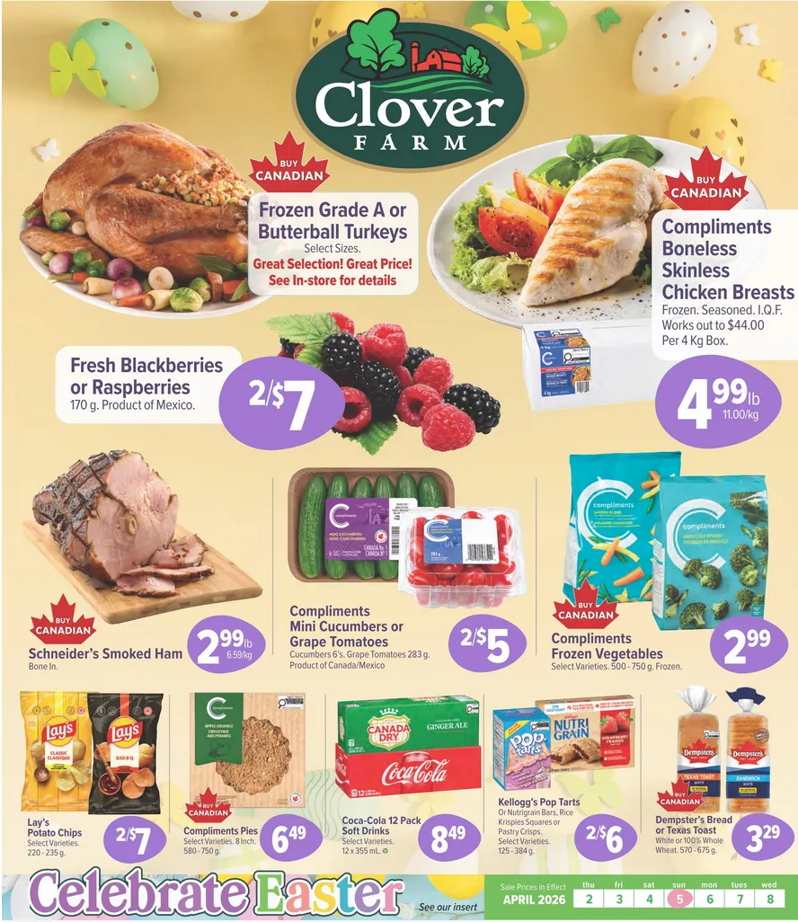 Clover Farm from April 2 to April 8 2026 - flyer page 1