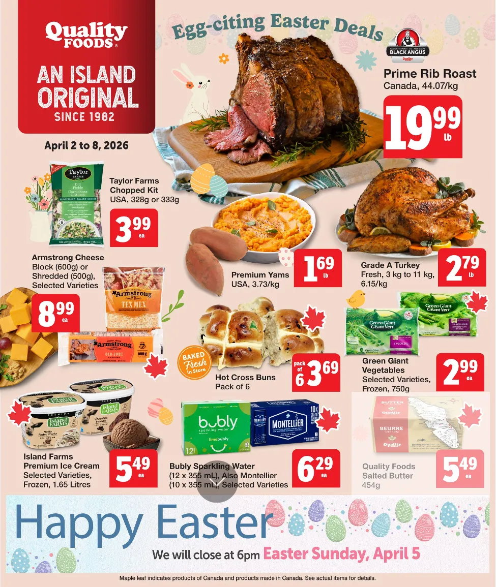Quality Foods Sales from April 2 to April 8 2026 - flyer page