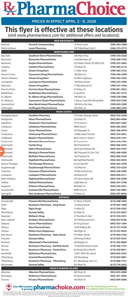 PharmaChoice Sales from April 2 to April 8 2026 - flyer page 6