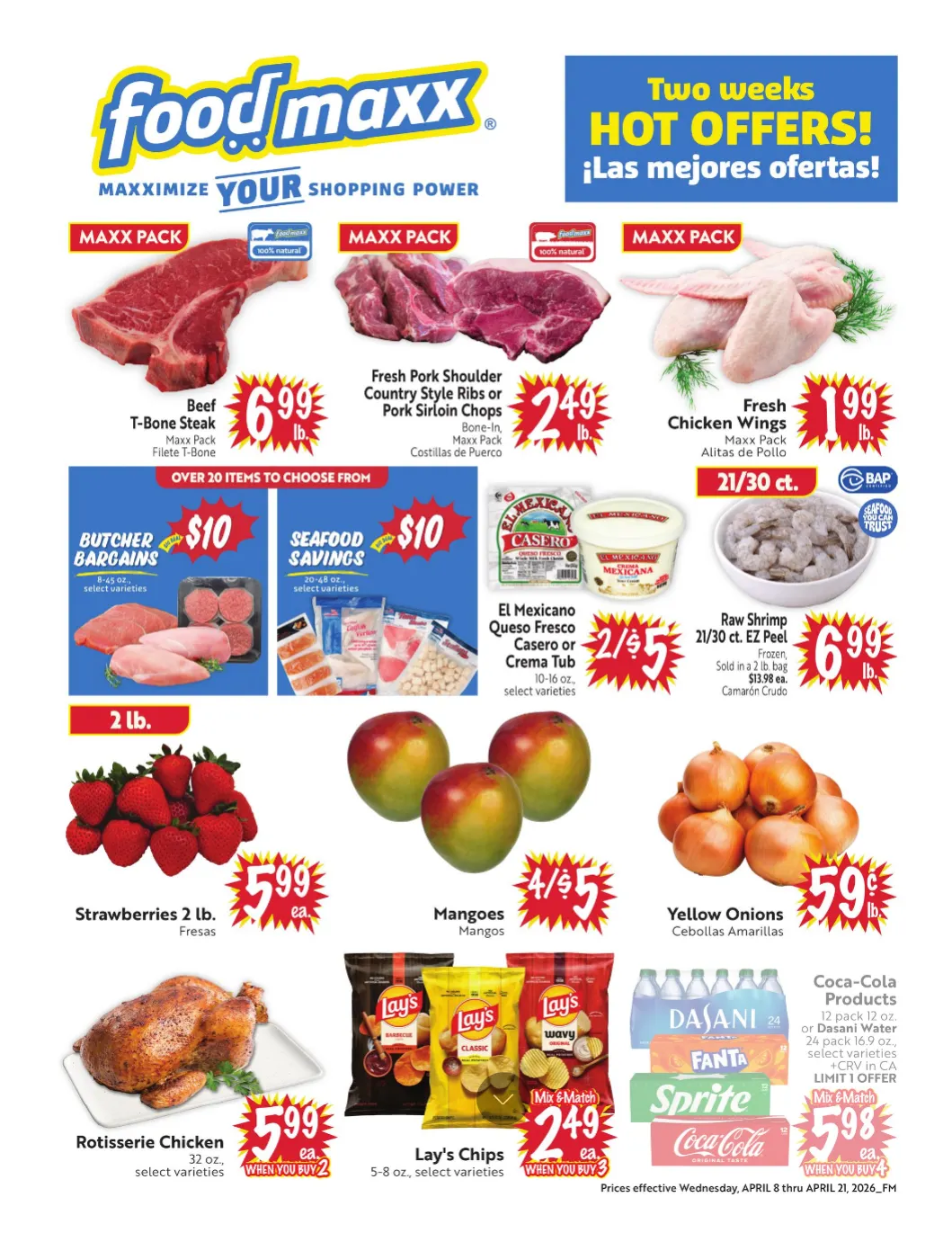 Weekly ad FoodMaxx Sales from April 8 to April 21 2026 - Page 1