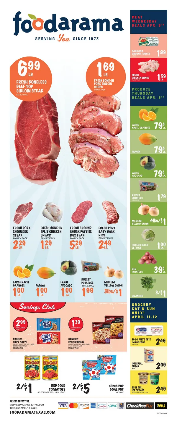 Weekly ad Foodarama Sales from April 8 to April 14 2026 - Page 1