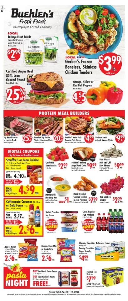 Weekly ad  Buehler's Fresh Foods Sales from April 8 to April 14 2026 - Page 1