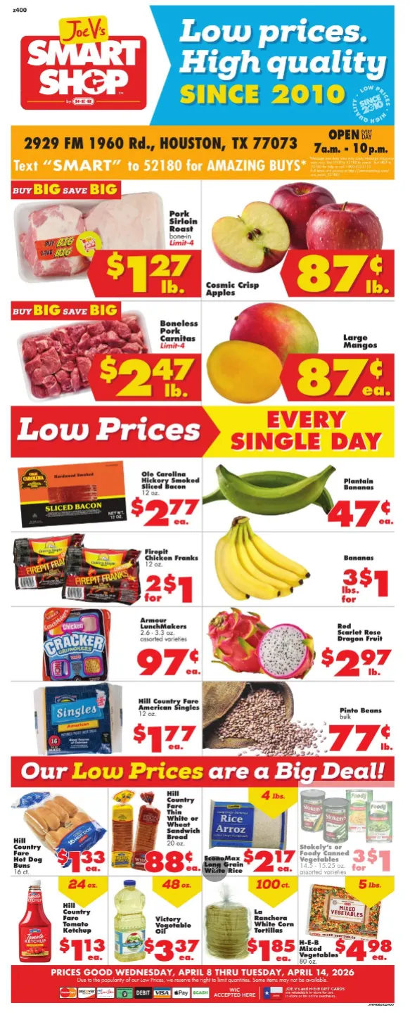 Weekly ad Joe V's Smart Shop Sales from April 8 to April 14 2026 - Page 1