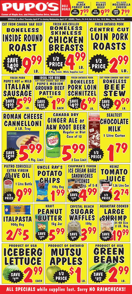 Pupo's Food Market Sales from April 9 to April 15 2026 - flyer page 