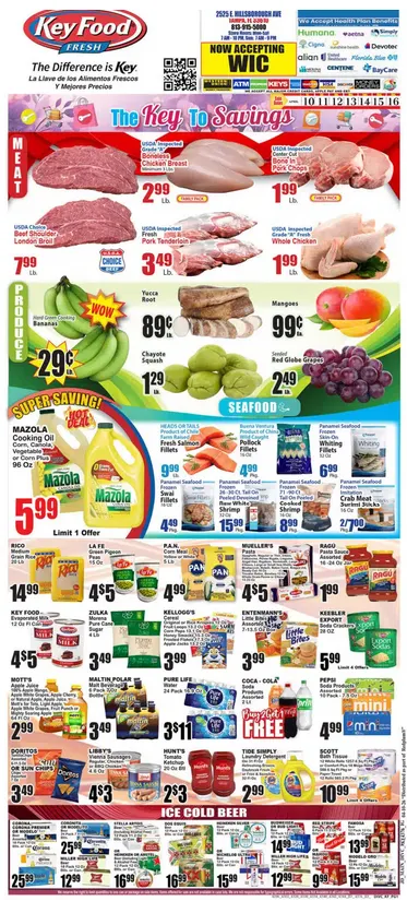 Weekly promotion Key Food Sales spanning from April 10 to April 16 2026 - Page 1 for Catalogue 365