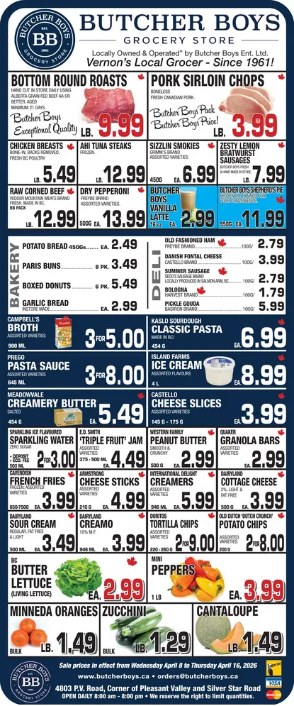 Butcher Boys Sales from April 8 to April 16 2026 - flyer page 1
