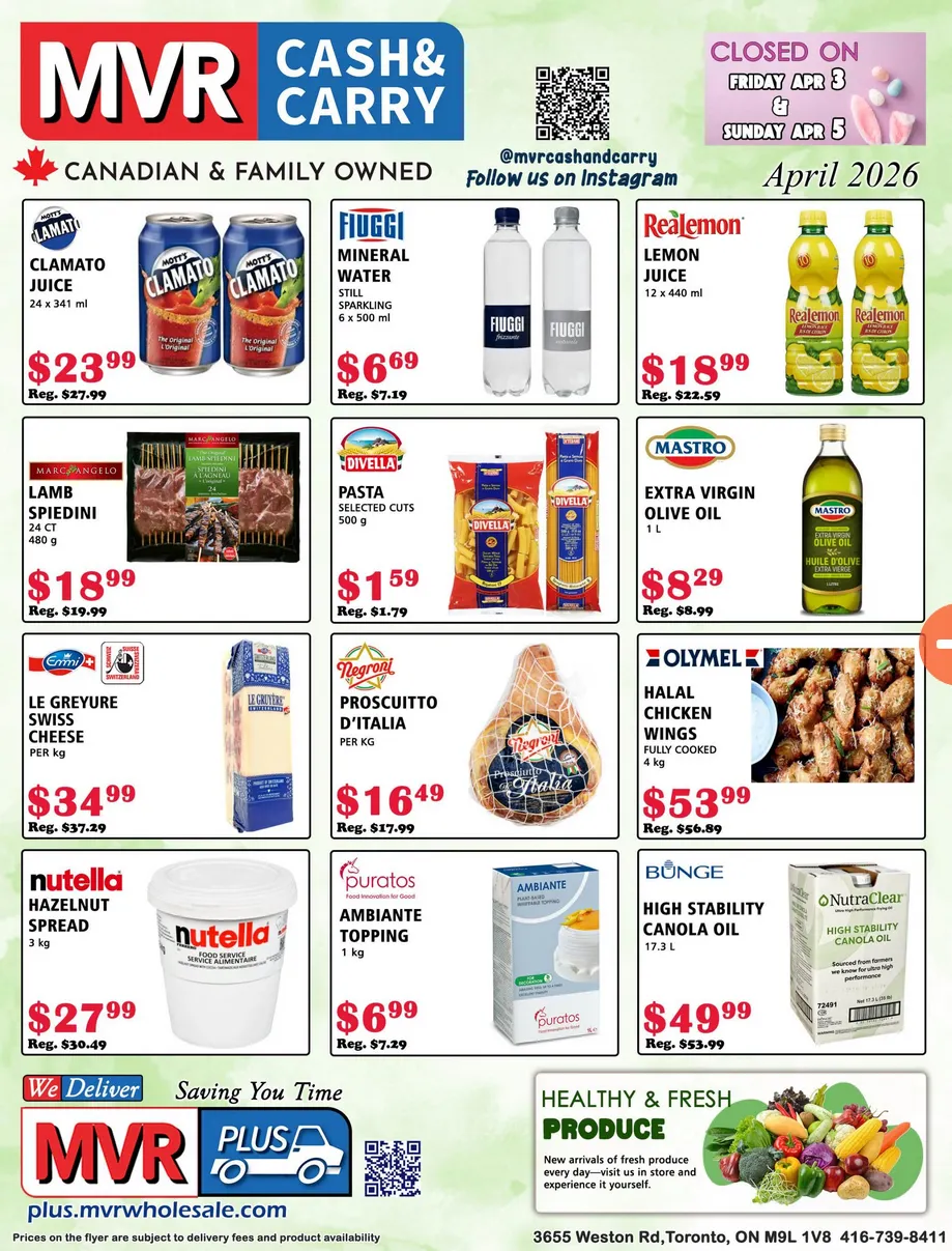 MVR Cash & Carry Sales from April 1 to April 30 2026 - flyer page 1